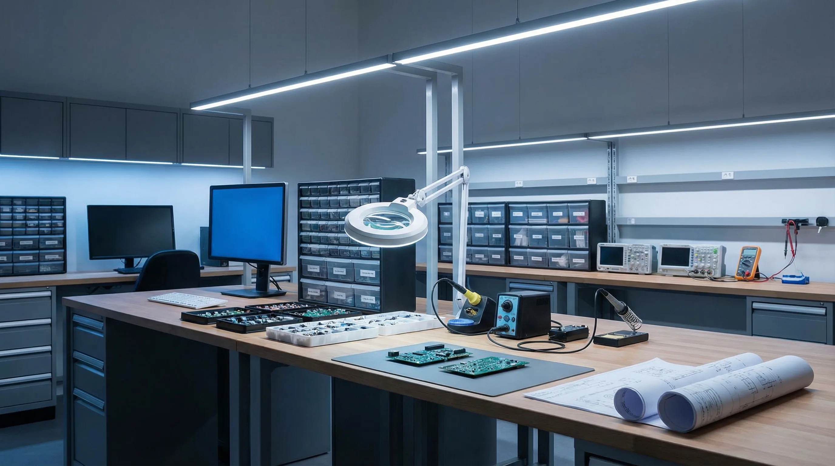 Фон героя - электронные компоненты и схемы, 1920x1080